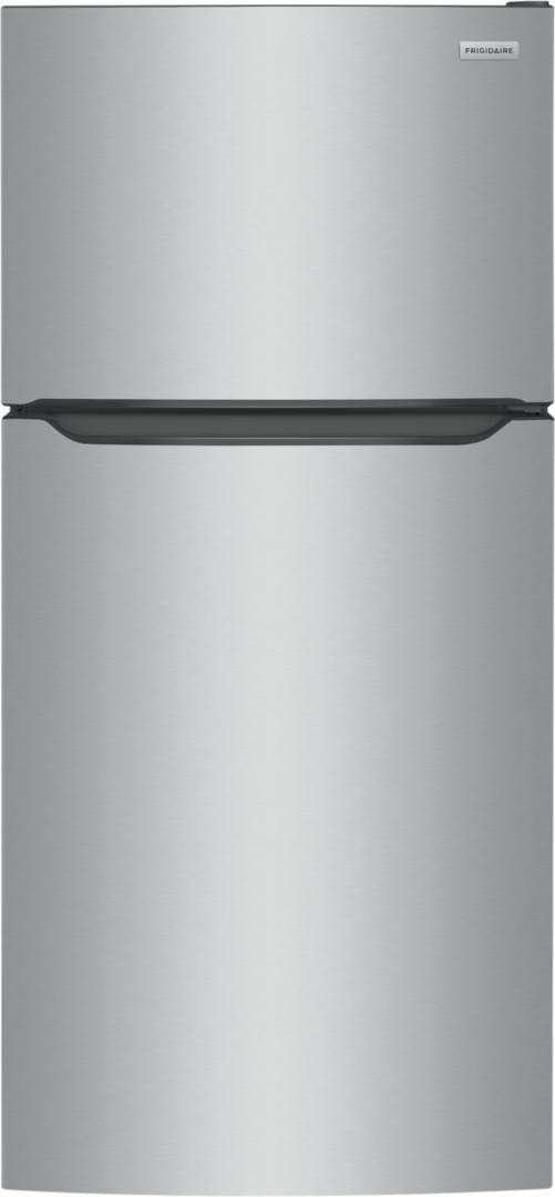 Refrigerador con Congelador Superior de Acero Inoxidable