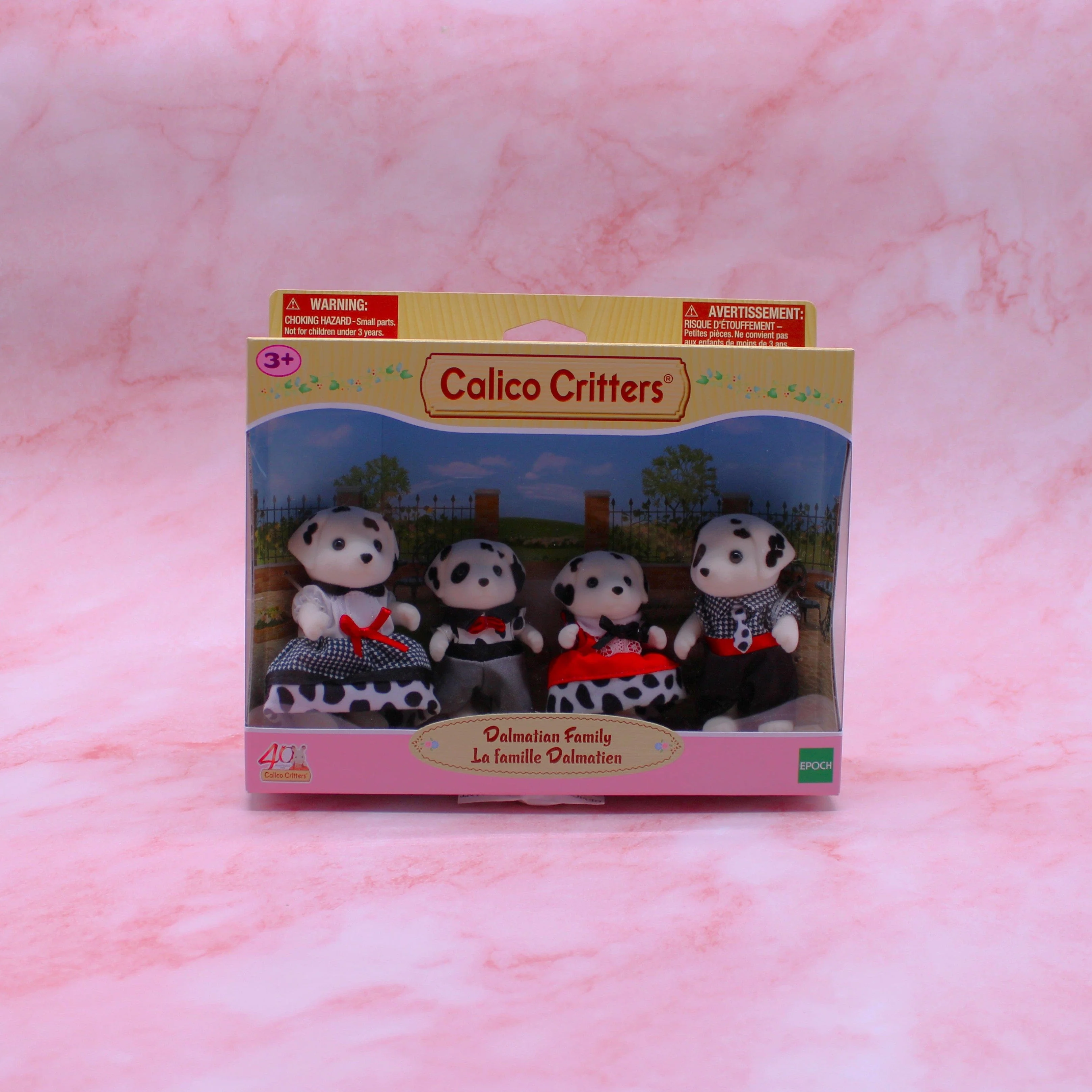 Juego de la familia de dálmatas de Calico Critters