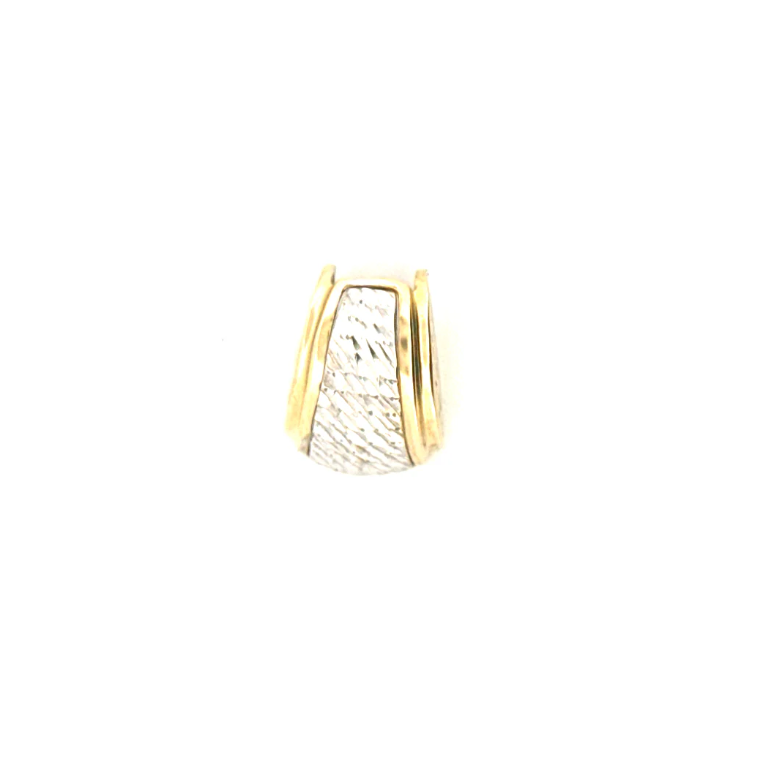 Colgante de oro de 10 quilates con corte de diamante, tamaño 15 mm, peso 1,7 g