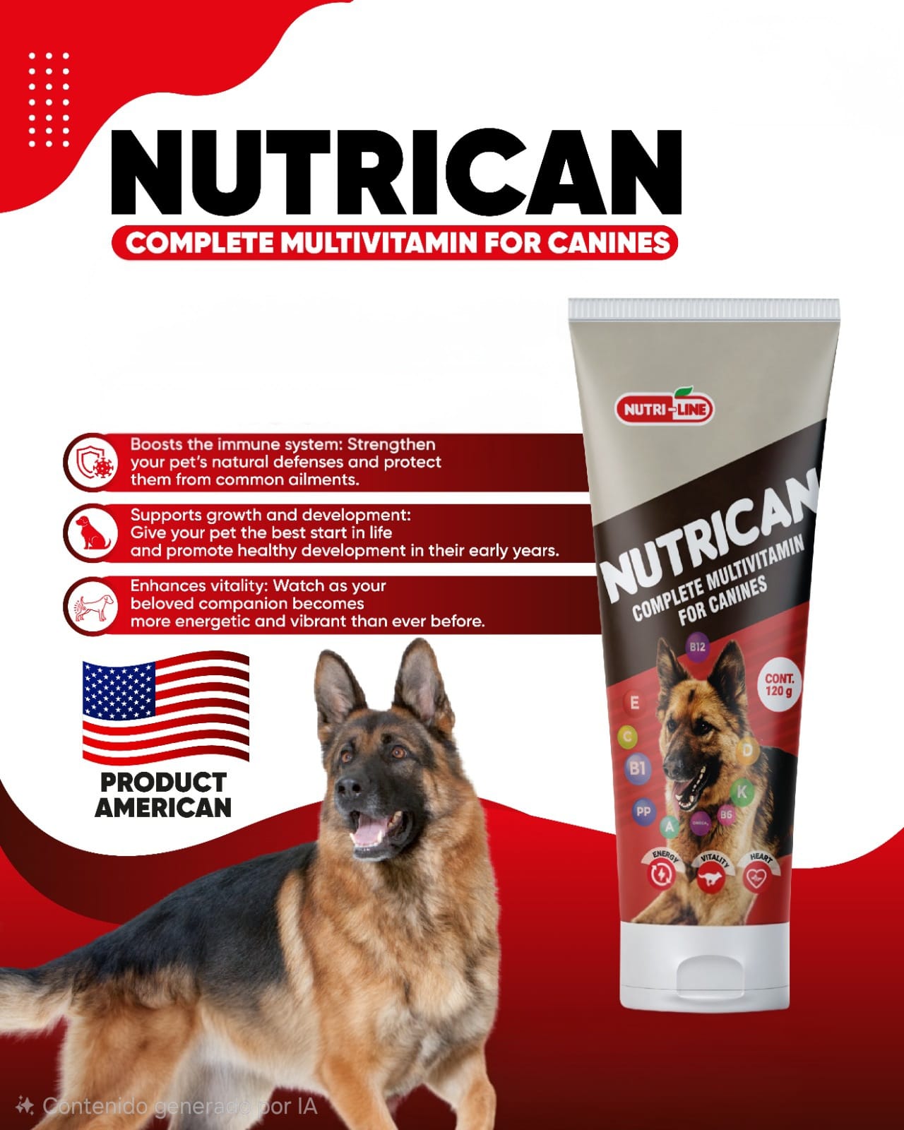 NutriCan Gel Multivitamínico para Perros 120 g