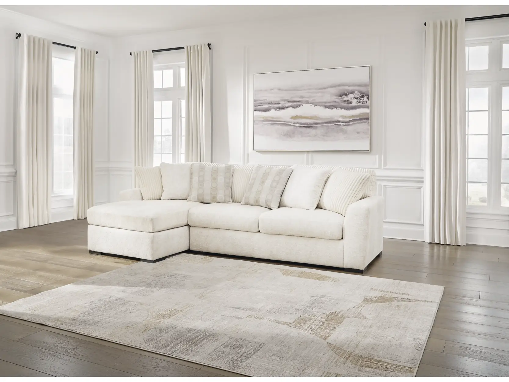 Conjunto modular Chezz de 2 piezas con chaise longue