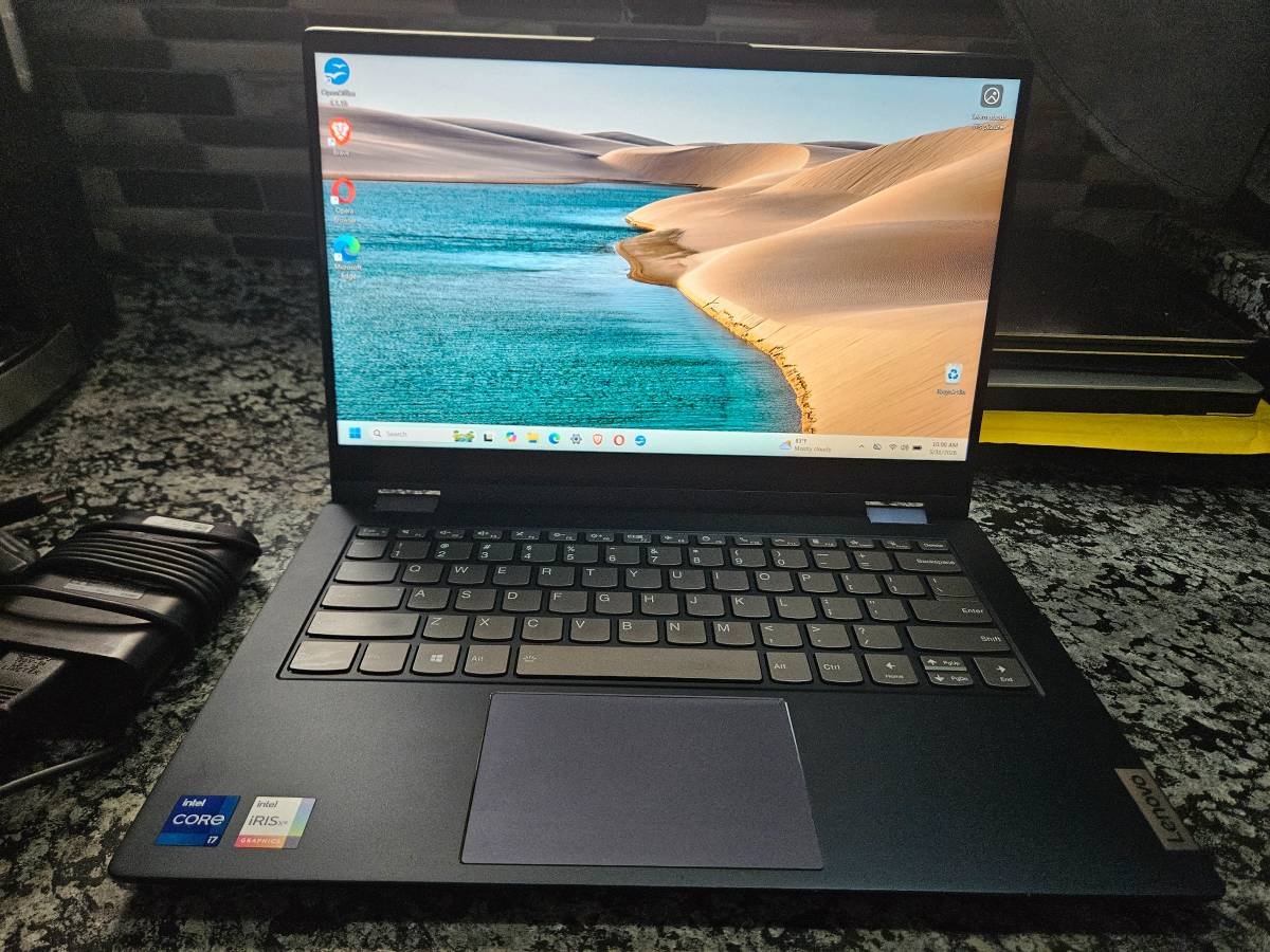 Portátil Lenovo 14S Yoga ITL de 14 pulgadas con pantalla táctil, procesador i7-1165G7, 16 GB de RAM y SSD de 500 GB