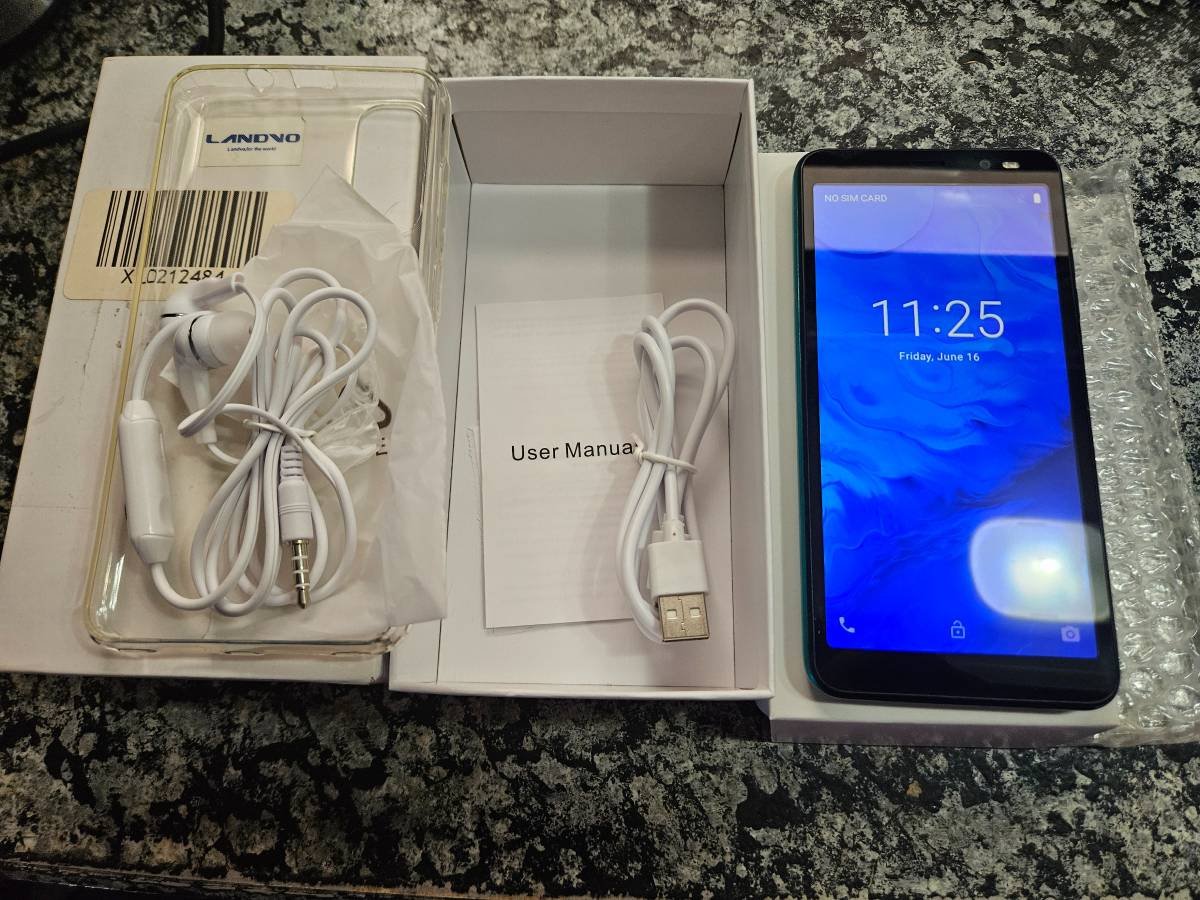 Smartphone Landvo Rhino4 Pro Ultra Slim HD con Android, desbloqueado y nuevo