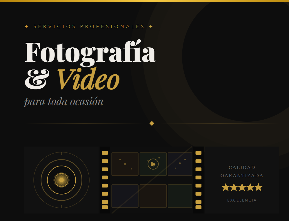 Ofrezco servicio de fotografía y video para cualquier tipo de actividad