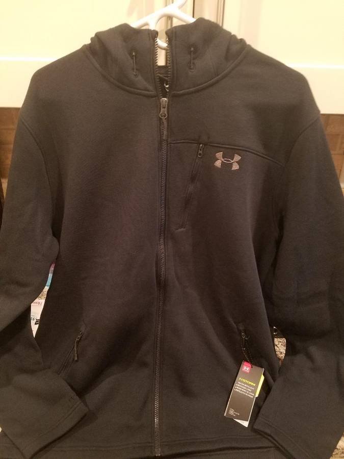 Chaqueta Under Armour para hombre, talla XL, negra - con capucha - NUEVA