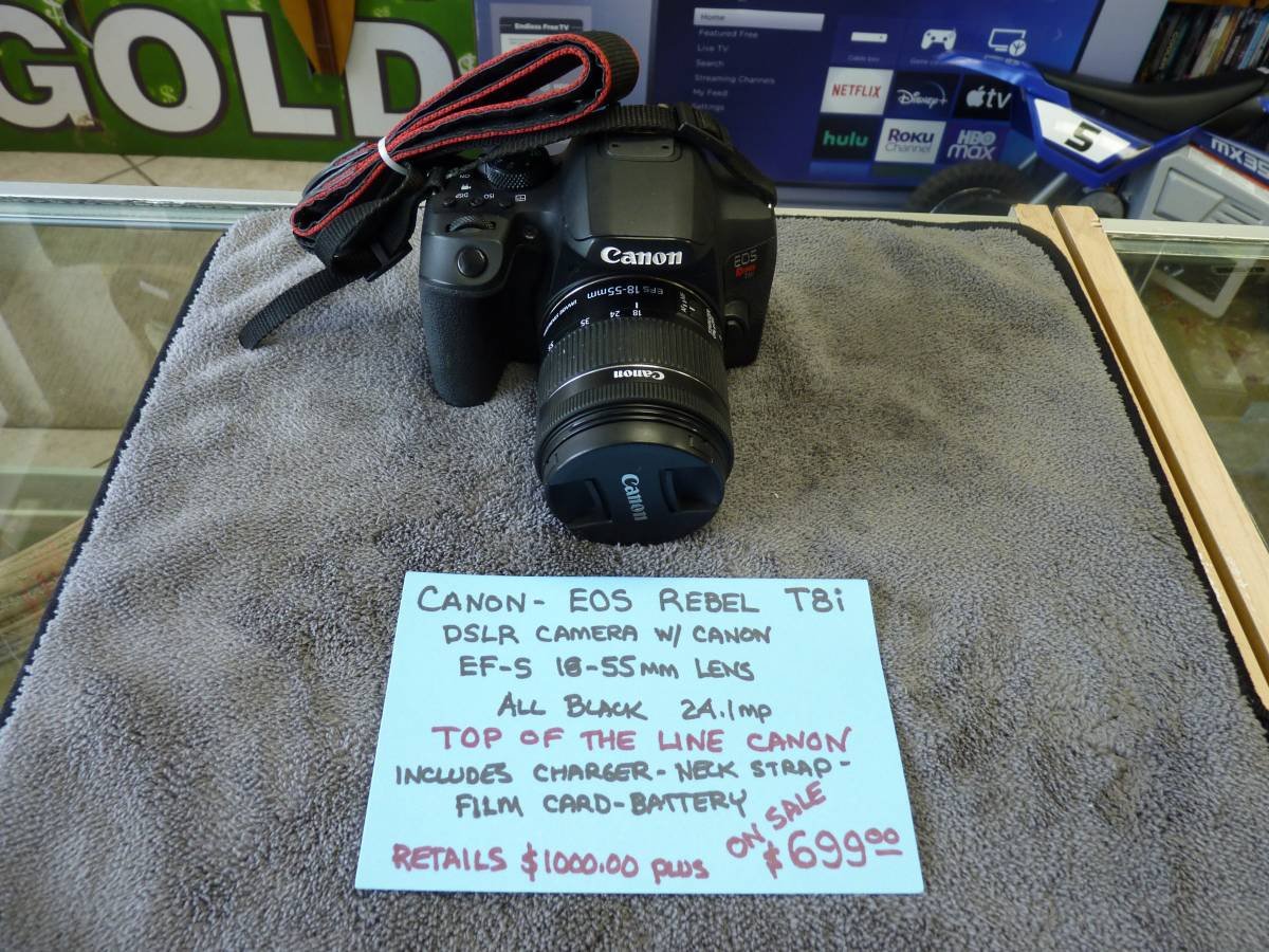 Cámara réflex digital Canon EOS T8i de 24,1 MB - buen estado