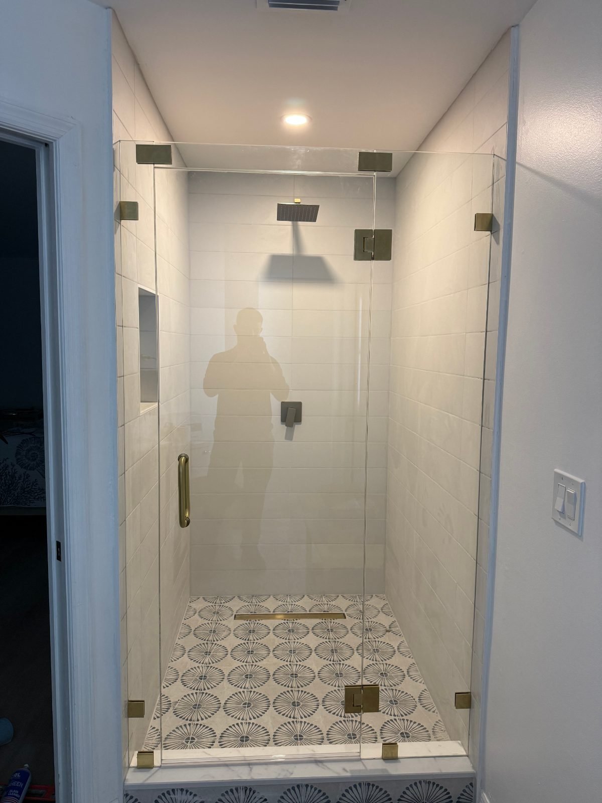 Puerta de vidrio para ducha