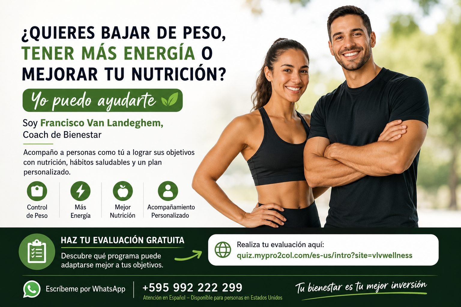 ¿Quieres bajar de peso, tener más energía o mejorar tu nutrición?