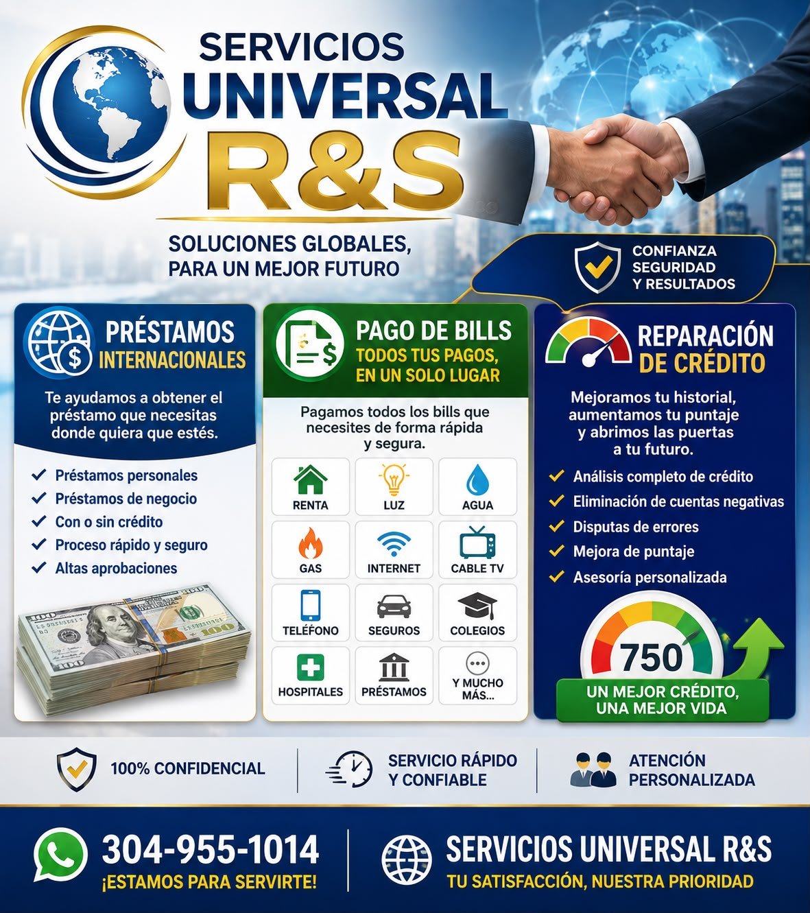 Servicios financieros, préstamos y más