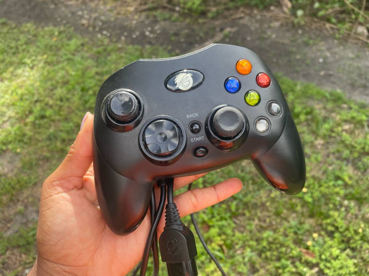 Control con cable Pelican PL-2057 Blade C-Type original para Microsoft Xbox, probado 